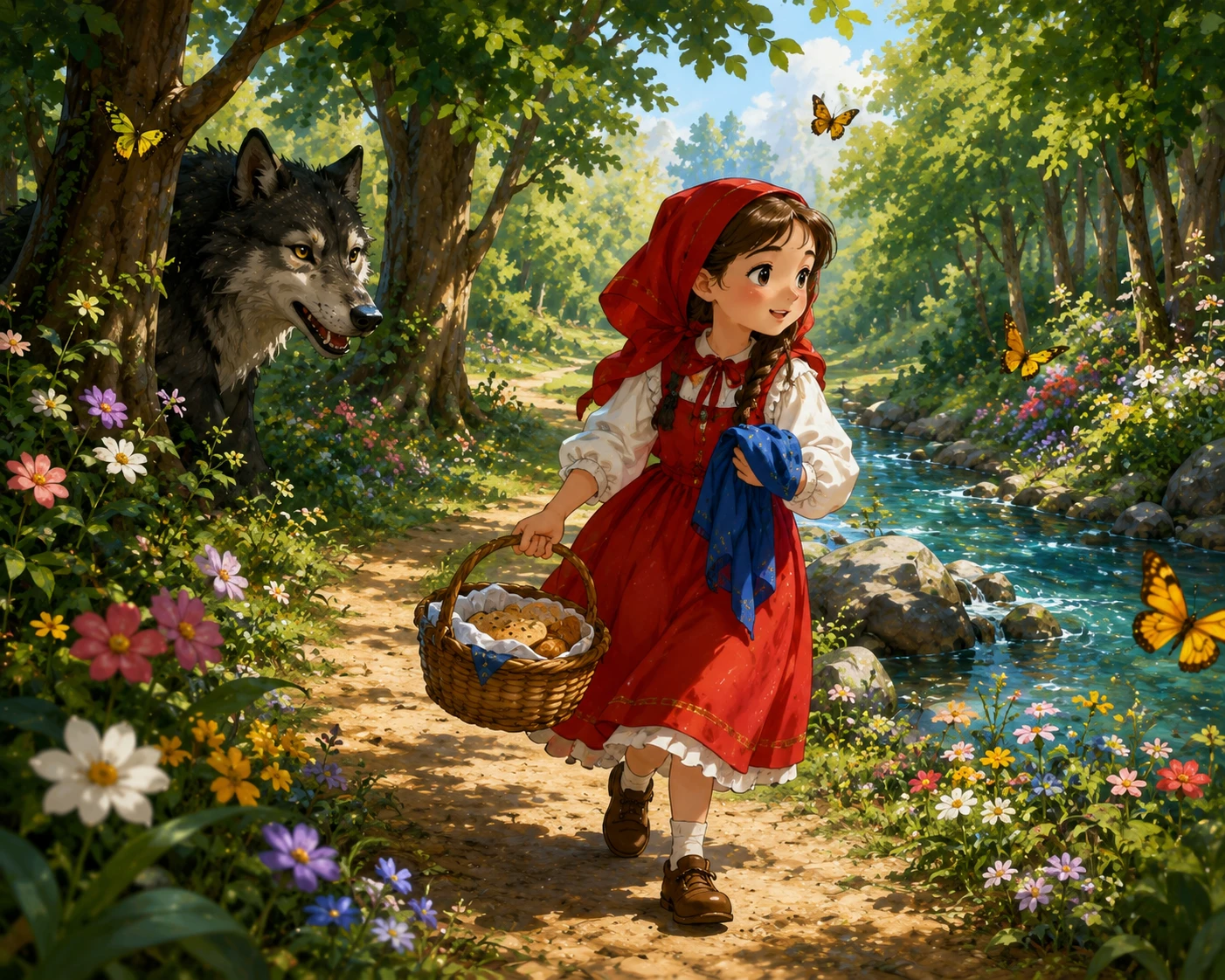 Nghe kể chuyện cổ tích - Cô bé quàng khăn đỏ