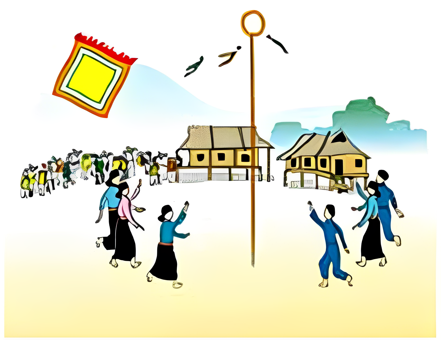 Sự tích trò chơi ném còn ngày xuân