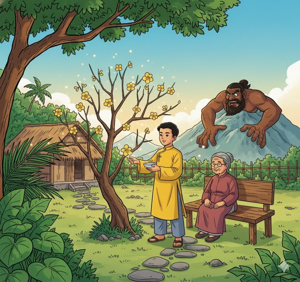 Nghe kể chuyện cổ tích - Sự tích hoa mai vàng