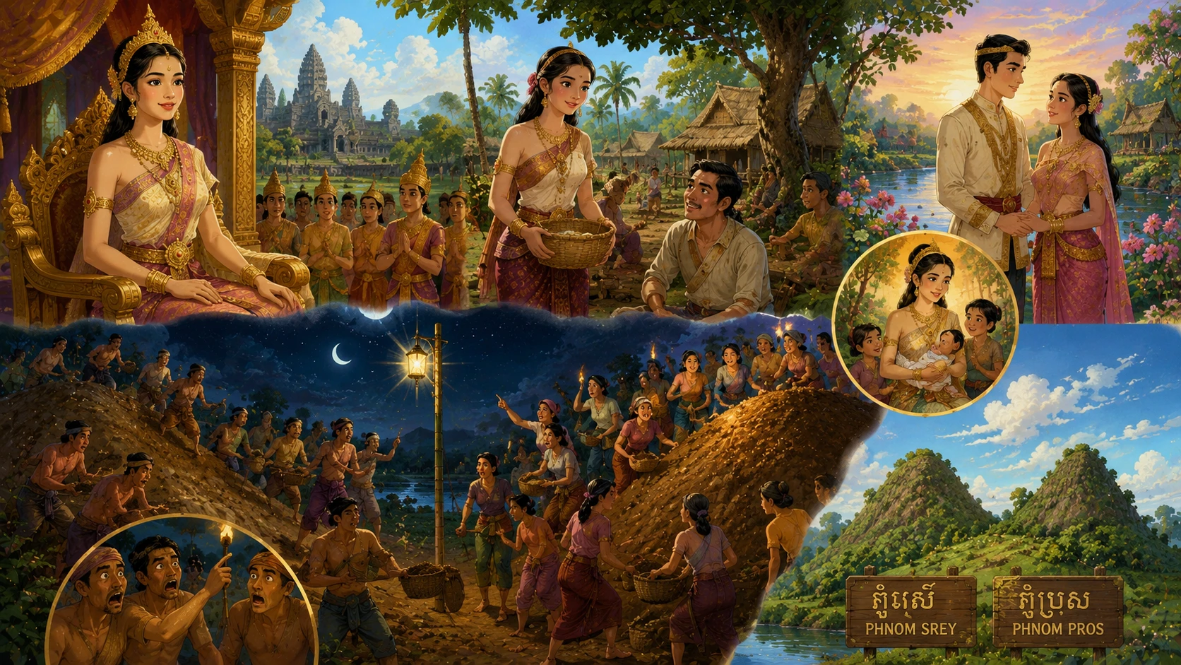 Nghe kể chuyện cổ tích - Sự Tích Núi Đàn Bà và Núi Đàn Ông