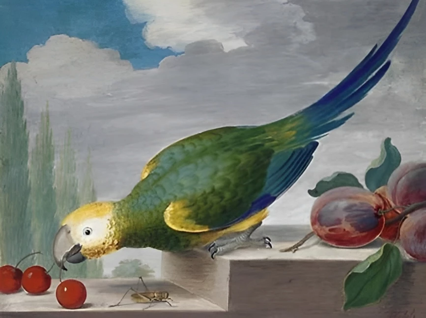 Vẹt và châu chấu