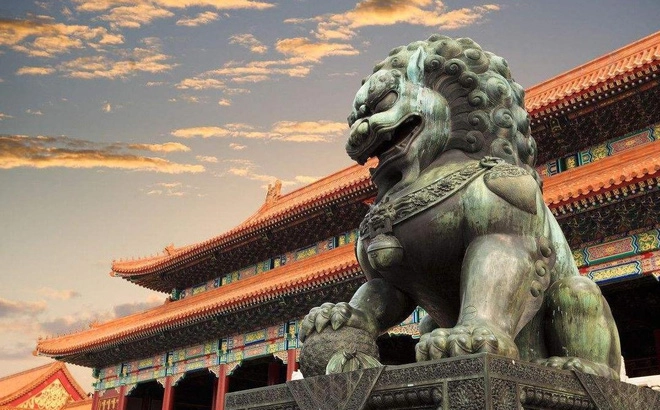 Tại sao mặt tiền các kiến trúc cổ Trung Quốc thường có một đôi sư tử đá?