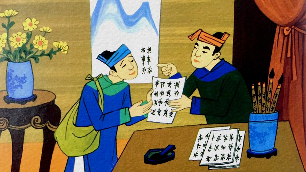 Chưa đỗ ông nghè đã đe hàng tổng
