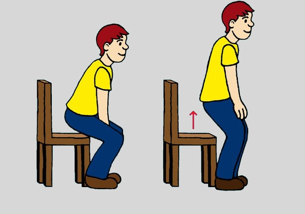 Không nghiêng người, đố bạn đứng dậy khỏi ghế!